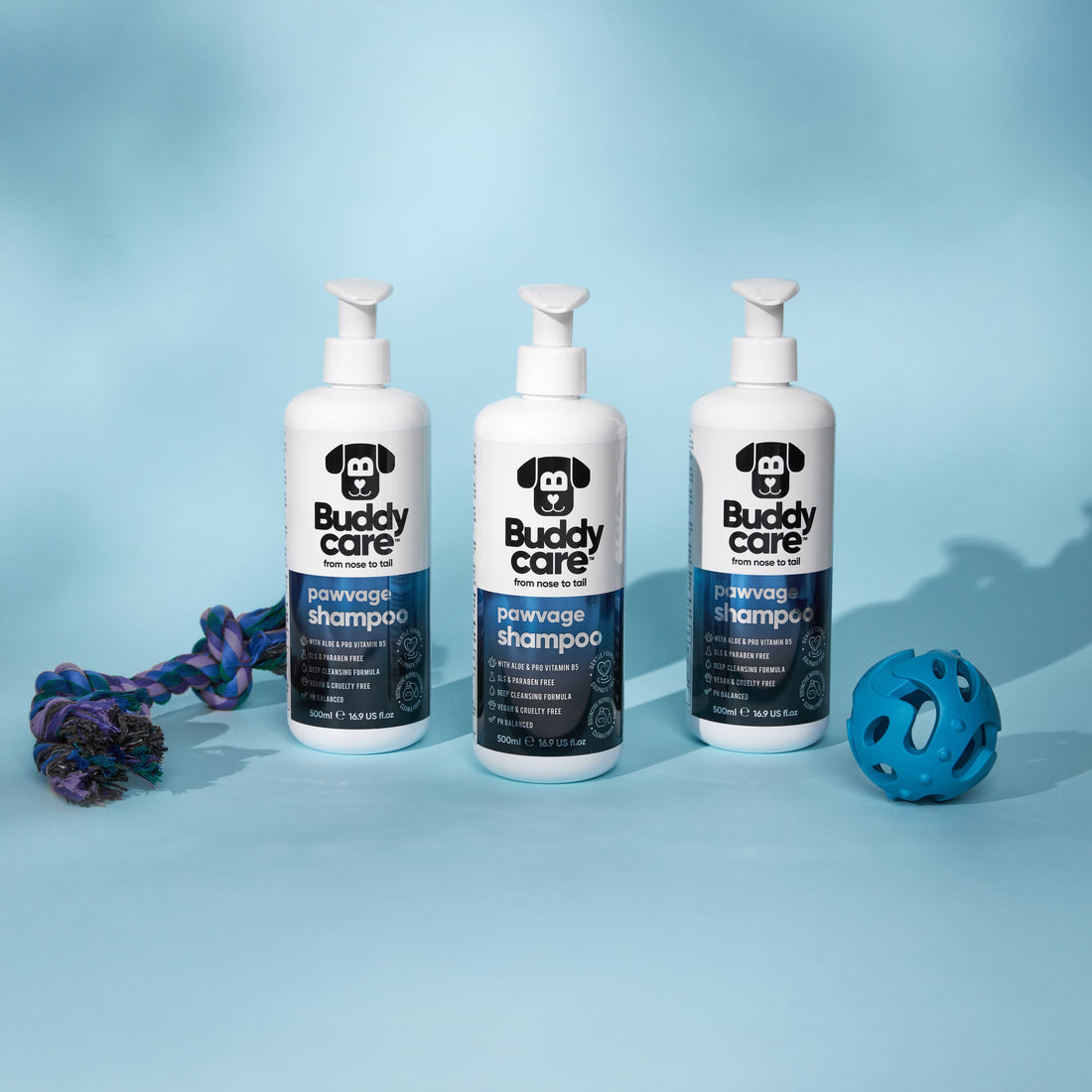 Buddy Care Dog Shampoo - Pawvage - 500ml / 16.9 fl oz