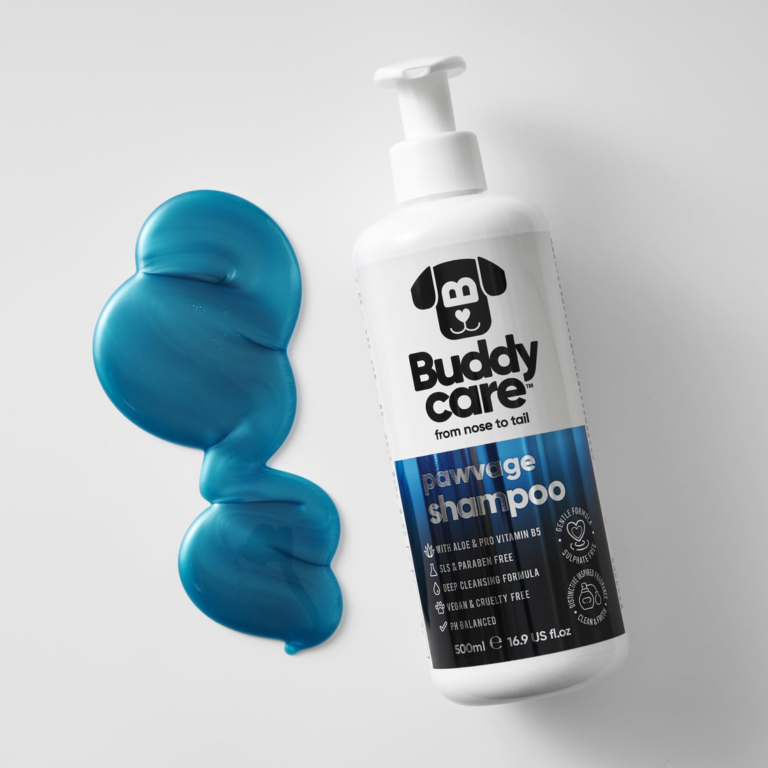 Buddy Care Dog Shampoo - Pawvage - 500ml / 16.9 fl oz