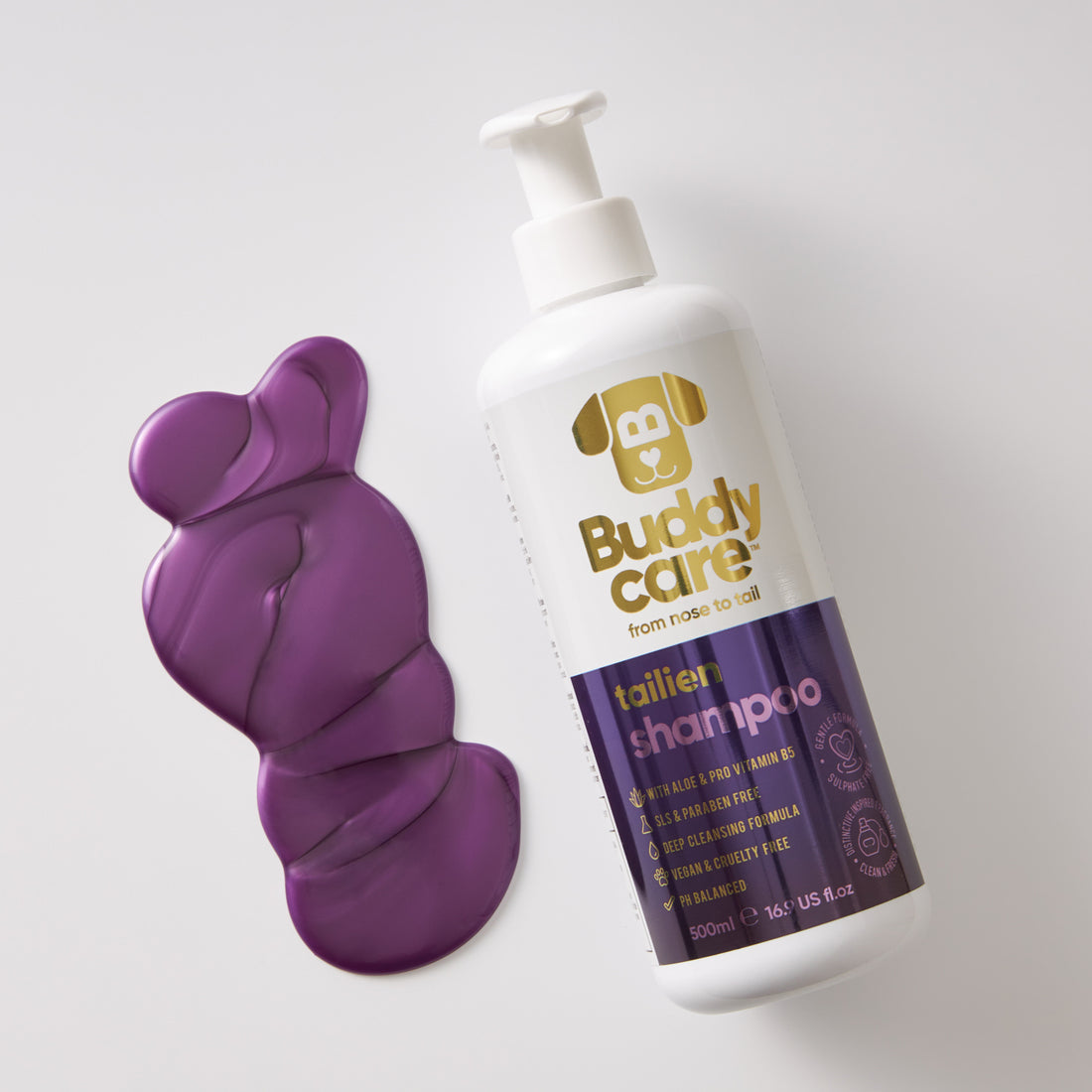 Buddycare Dog Shampoo - Tailien - 500ml / 16.9 fl oz