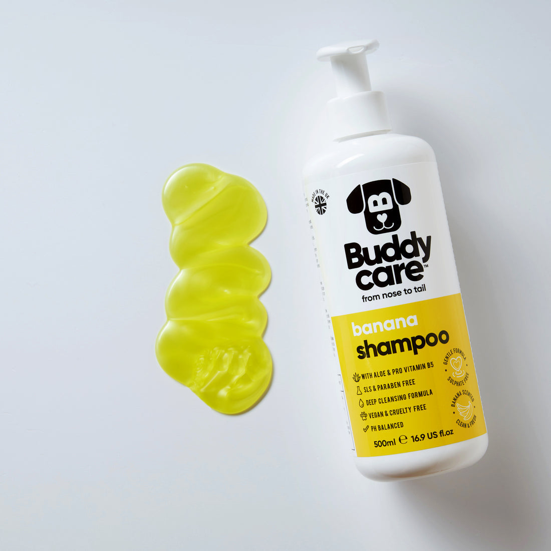 Buddycare Dog Shampoo - Banana - 500ml / 16.9 fl oz