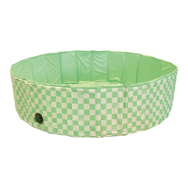 Green Checkered Padding Pool - Medium