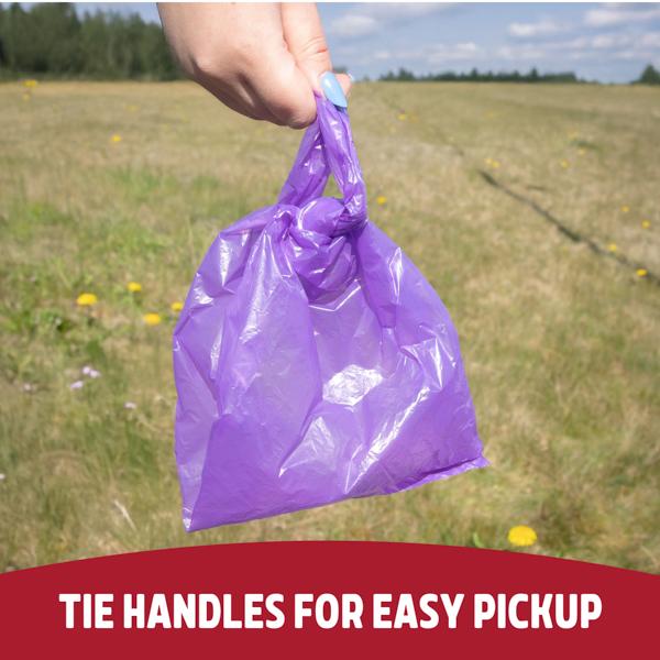 1000 Poop Bags - 40 Rolls of 25 Bags With Tie Handles