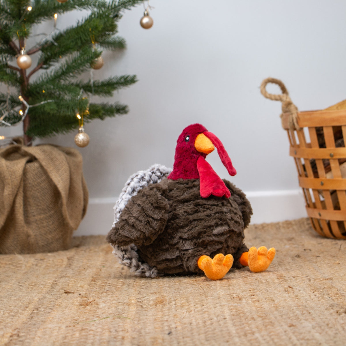 Tina Turkey Christmas Plush Dog Toy