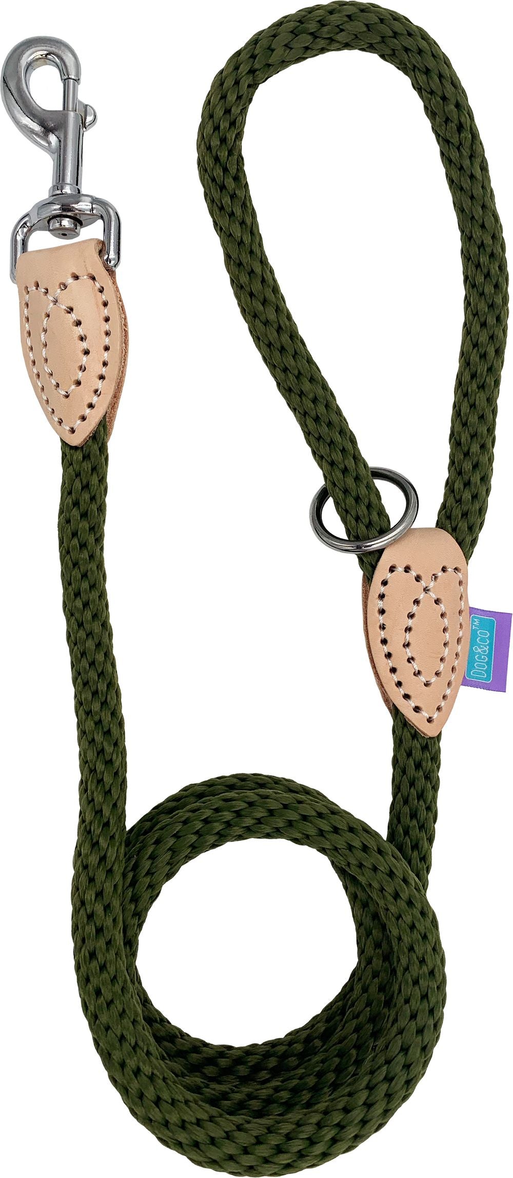Thin Soft Touch Rope Trigger Lead - Green