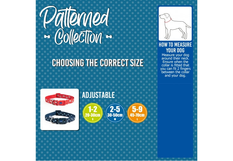 Ancol Purple Bone Dog Collar 45-70cm