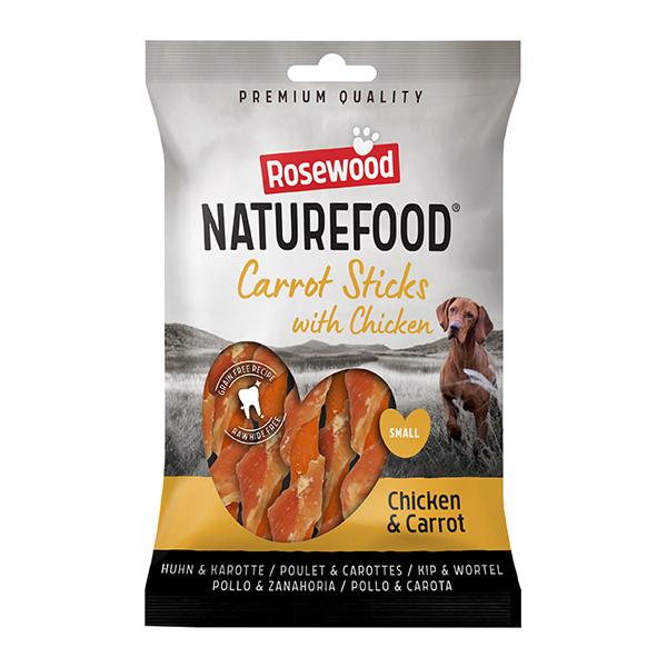 Naturefood Dog Treats - Chicken Wrapped Carrot Sticks 80g