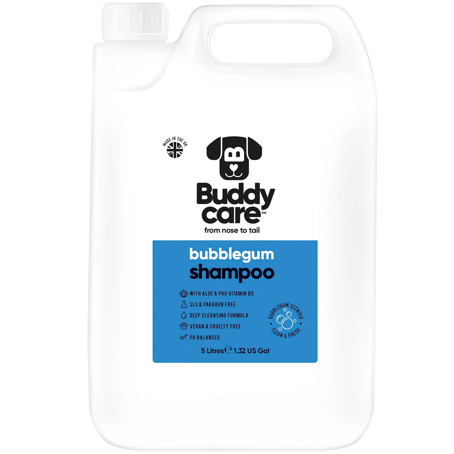 Buddycare 5 Litre Dog Shampoo - Bubblegum - 5L / 1.32 Gal