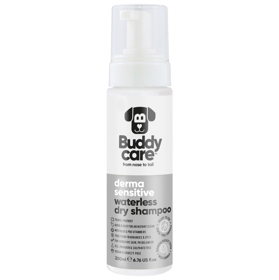 Buddycare Waterless Dog Shampoo - Derma Sensitive - 200ml / 6.76 fl oz