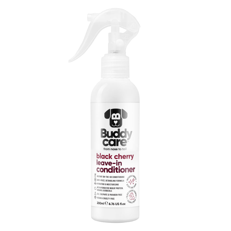 Buddycare Dog Leave-In Conditioner - Black Cherry - 200ml / 6.76 fl oz