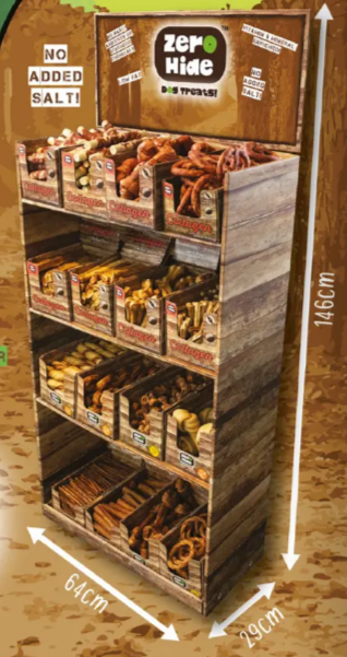 Zero Hide Free Standing Display Unit