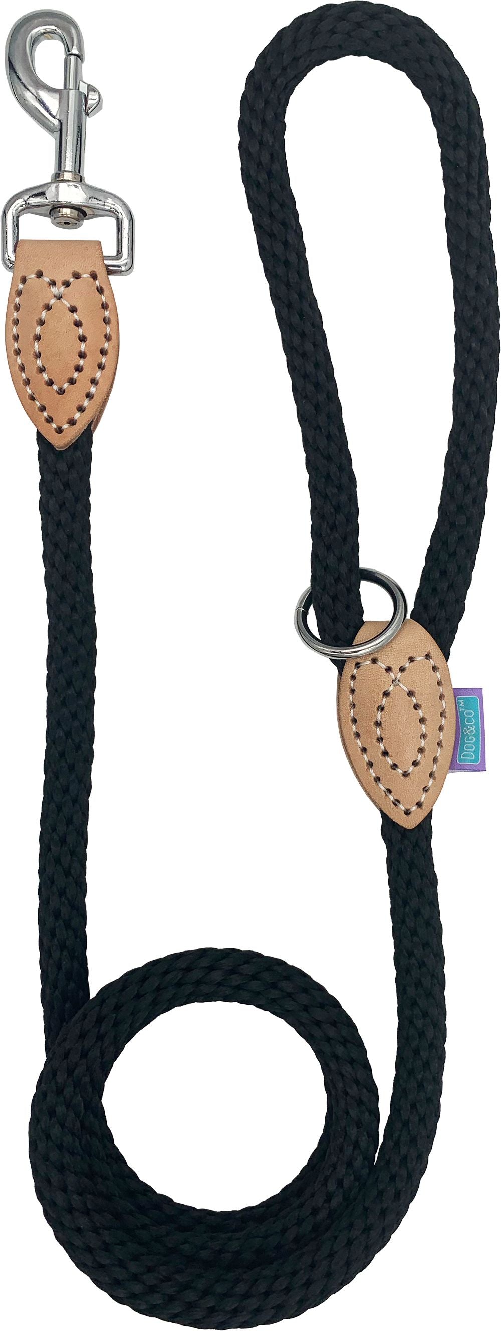 Thin Soft Touch Rope Trigger Lead - Black