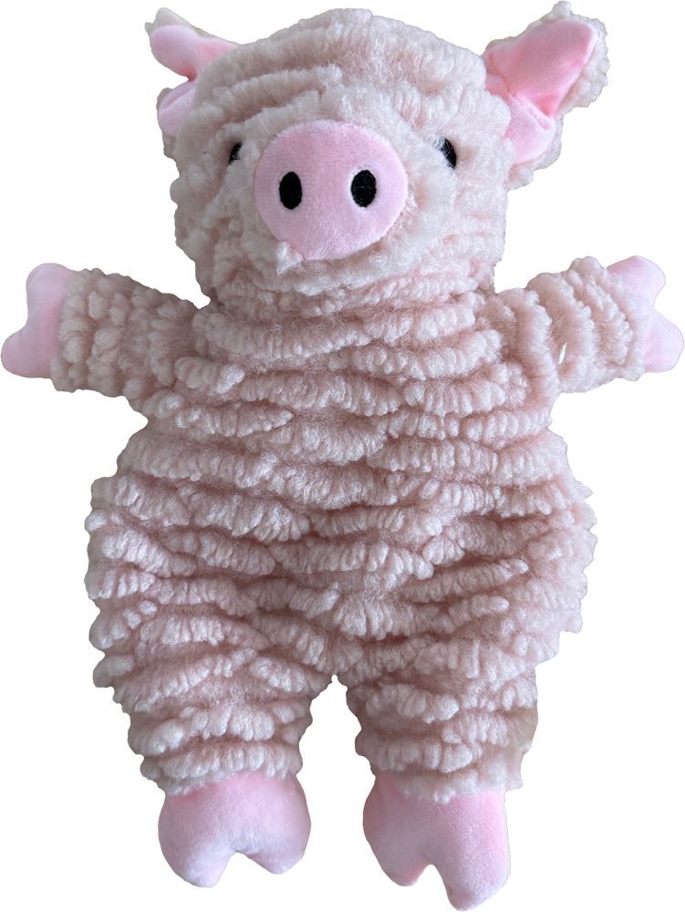 Hem&Boo Puppy Crinkle Squeaker Pig Dog Toy