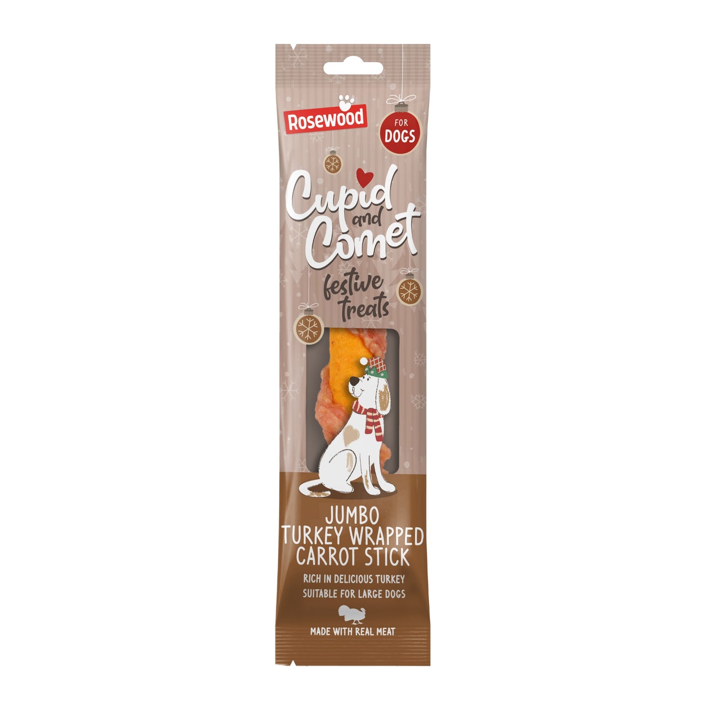 Rosewood Jumbo Turkey Wrapped Carrot Stick 70g