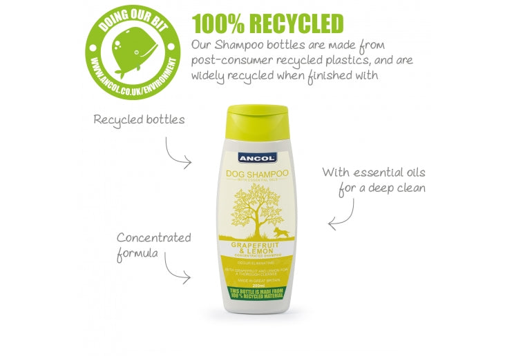 Ancol Lemon and Grapefruit Dog Shampo 200ml