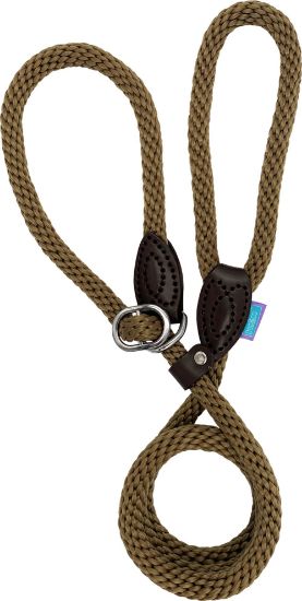 Soft Touch Rope Slip Lead Khaki 14mm 60"