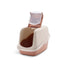 Savic Nestor Cat Litter Box with Flap Door - Champagne Pink/Tuscan Red