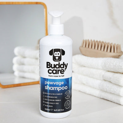 Buddy Care Dog Shampoo - Pawvage - 500ml / 16.9 fl oz