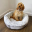 Luxury Fleece Lined Round Plush Sofa Dog Bed 47cm