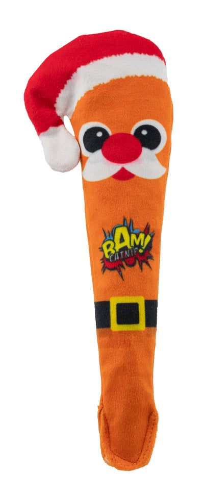 BAM! Santa Carrot Kickers Cat Toy