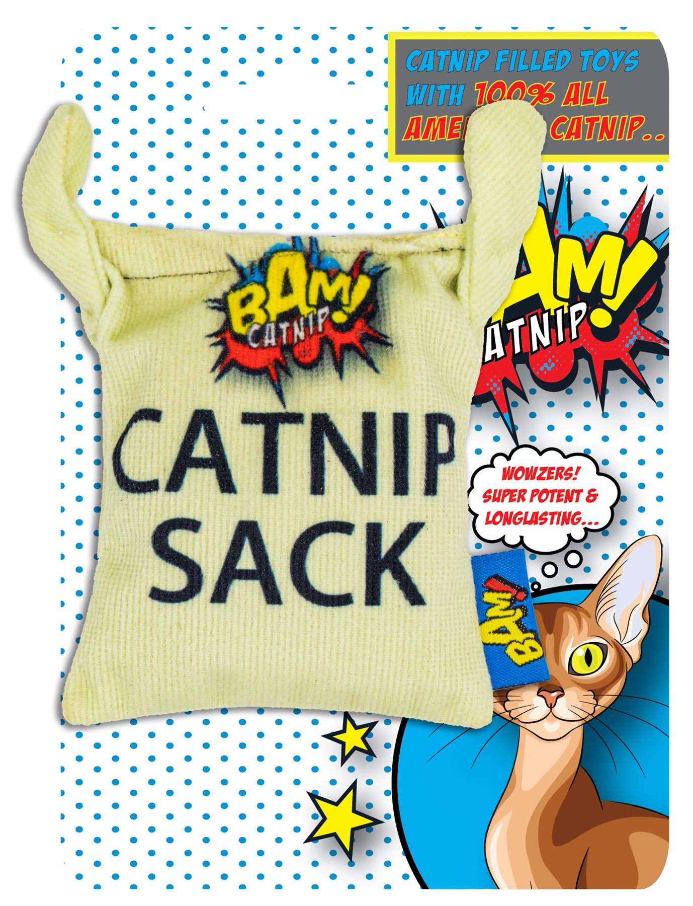 "Bam" Catnip Filled Sack