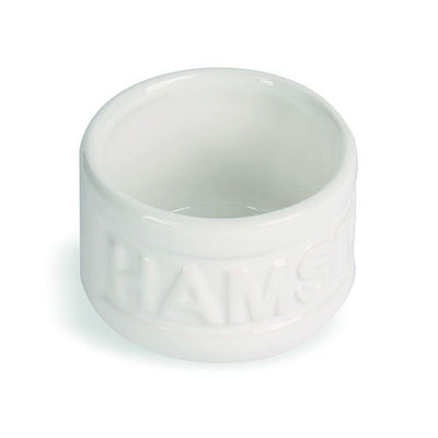 White Ceramic Hamster Bowl