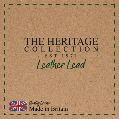 Ancol Heritage Leather Lead Tan 100cm x 19mm / 50kg