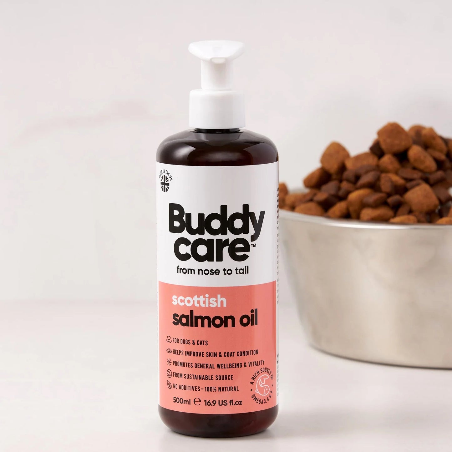 Buddy Care Salmon Oil - 500ml / 16.9 fl oz