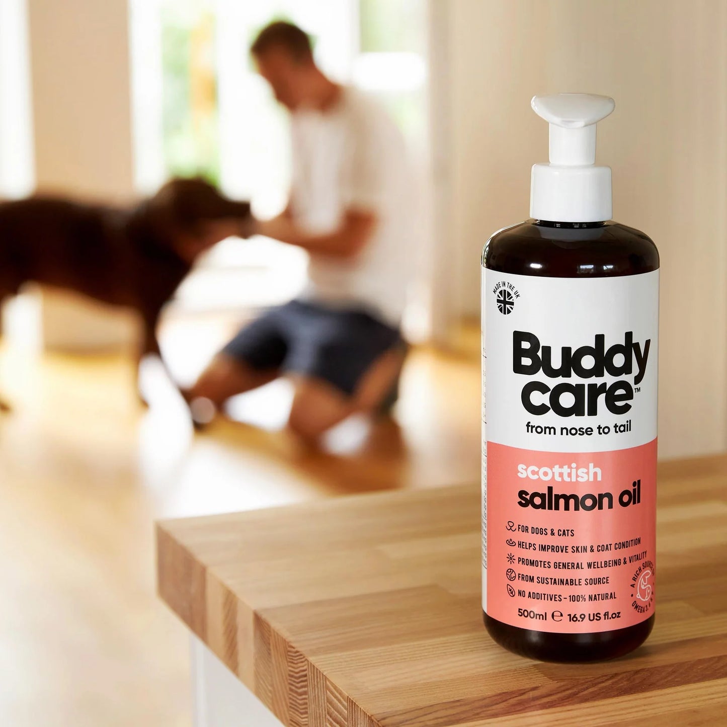 Buddy Care Salmon Oil - 500ml / 16.9 fl oz