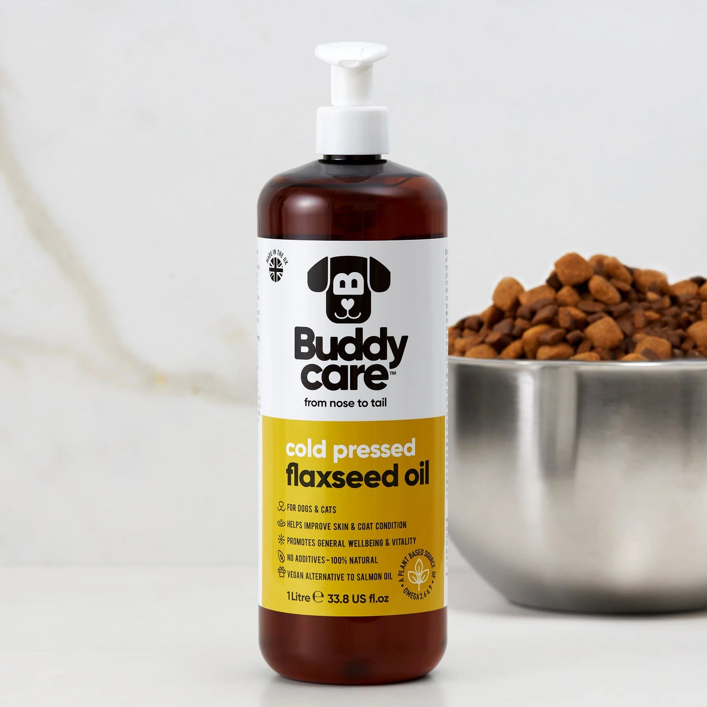 Buddy Care Flaxseed Oil - 500ml / 16.9 fl oz