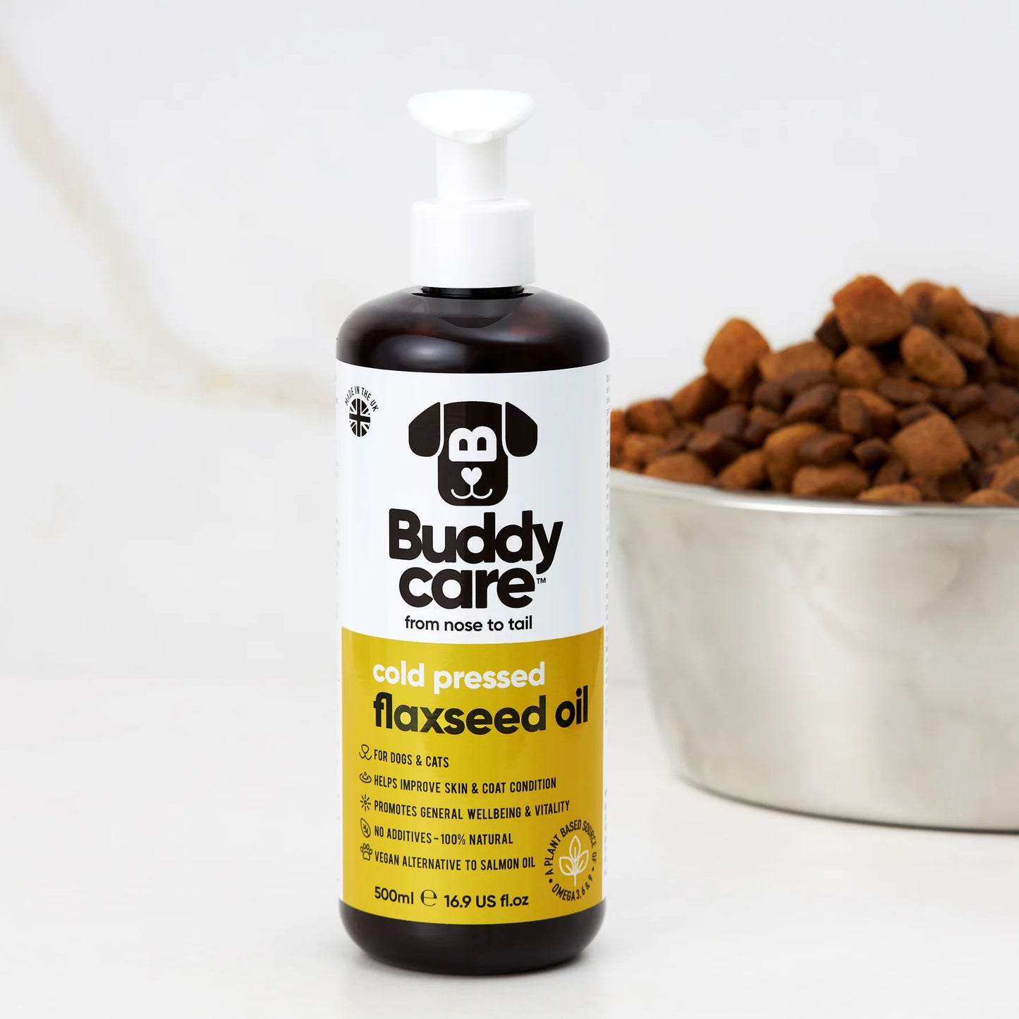 Buddy Care Flaxseed Oil - 500ml / 16.9 fl oz