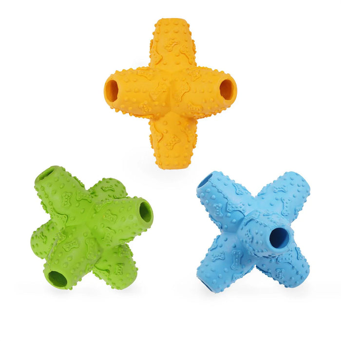 Rosewood Cyber Rubber Lunar Jack Dog Toy - Medium