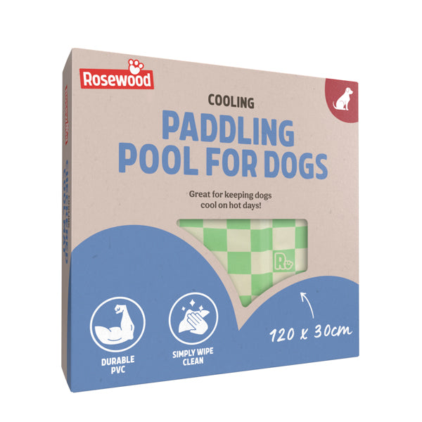 Green Checkered Padding Pool - Medium