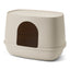 Savic Moona Covered Cat Litter Tray- Mocha