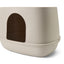 Savic Moona Covered Cat Litter Tray- Mocha