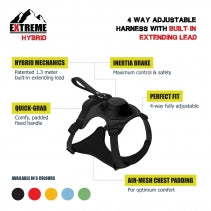 Extreme Hybrid Harness Aqua Blue L