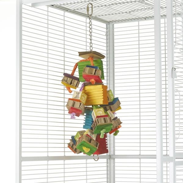 Rosewood Boredom Breaker Groovy Blocks Bird Toy