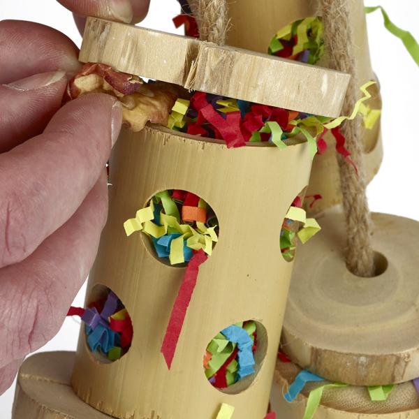 Rosewood Boredom Breaker Bamboo Forage Trio Bird Toy