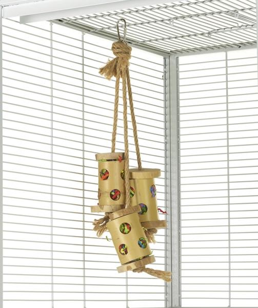 Rosewood Boredom Breaker Bamboo Forage Trio Bird Toy