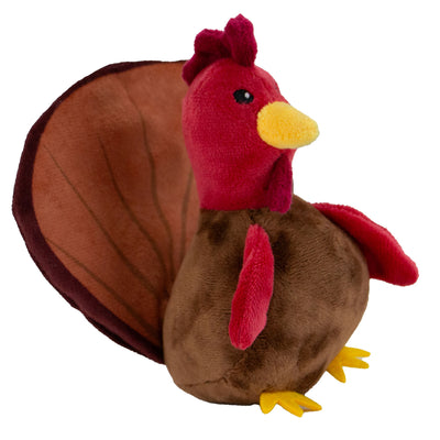 Mini Tina Turkey Christmas Plush Dog Toy