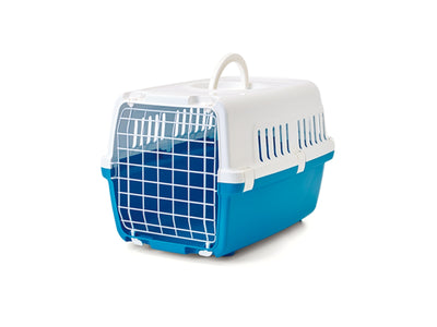 Savic Blue Pet Carrier 5kg - Zephos 1 (Metal Door)