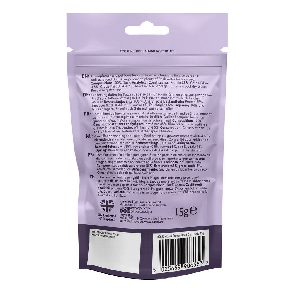 Duck Freeze Dried Cat Treats 15g