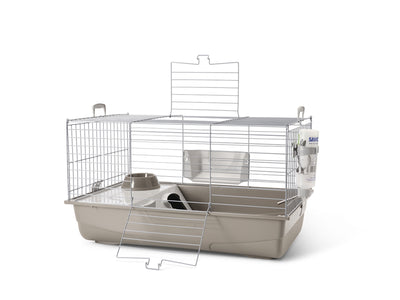 Savic Nero 2 De Luxe Small Animal Cage - silver-warm grey