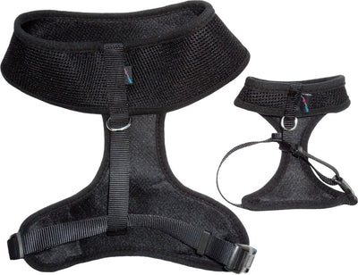 Hem&Boo Soft Mesh Harness XSmall Black