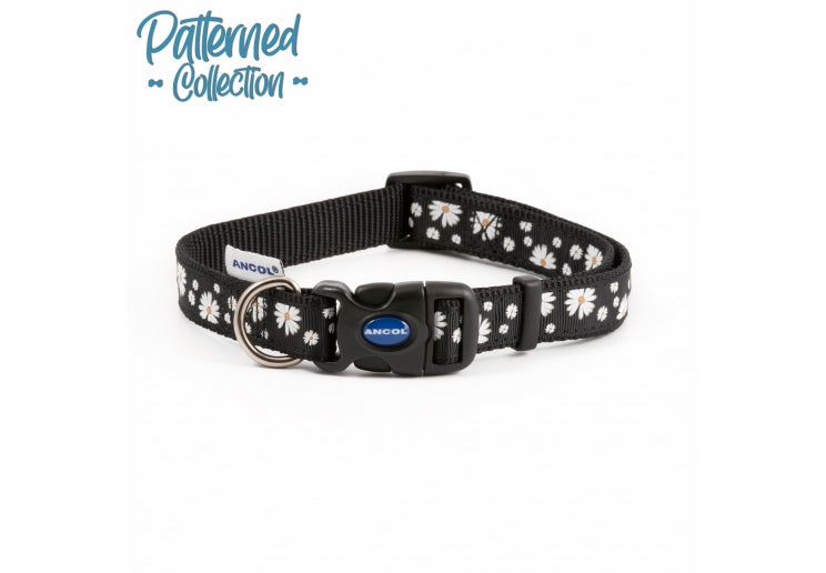 5-9 Black Daisy Collar