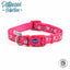 Fashion Collar Pink Reflective Hearts Adjustable  20-30CM