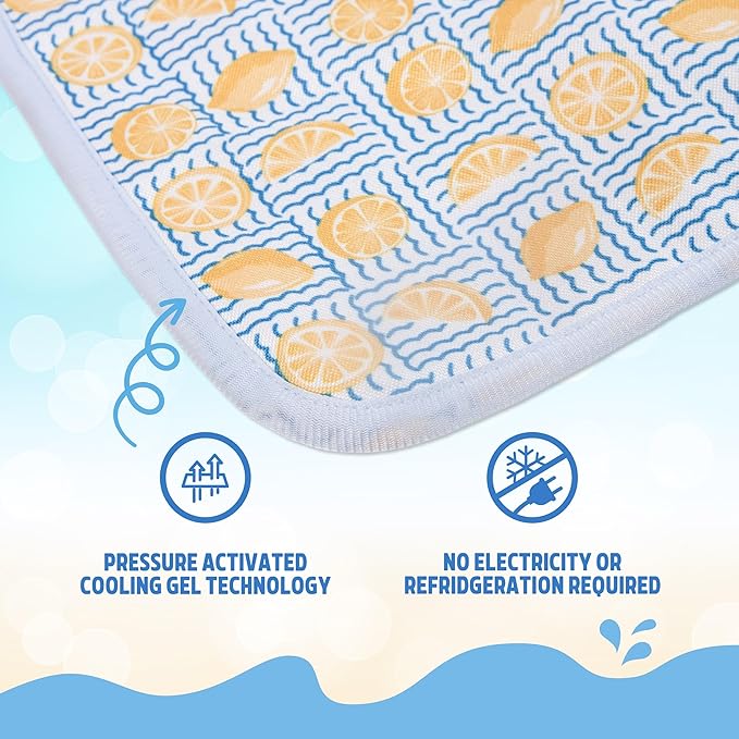 Rosewood Premium Dog Cooling Mat and Cover - 53 x 68cm