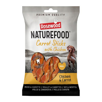 Naturefood Dog Treats - Chicken Wrapped Carrot Sticks 80g