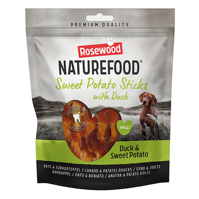 Naturefood Dog Treats - Duck Wrapped Sweet Potato Sticks Value Pack 320g