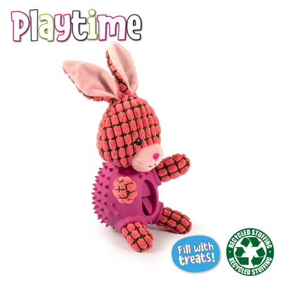 Tough Tummy Bunny Dog Toy