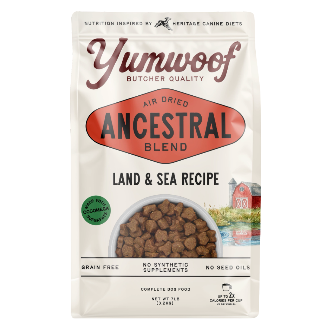 Yumwoof Ancestral Blend Air-Dried Dog Food - Land and Sea Recipe 1.58kg